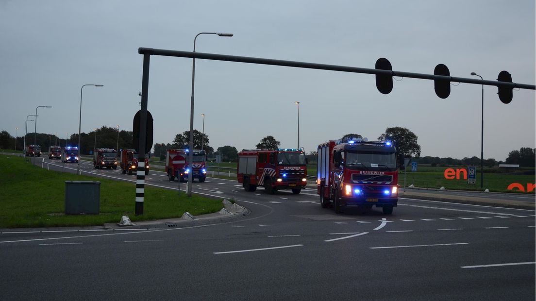 Brandweeroefening in Deventer