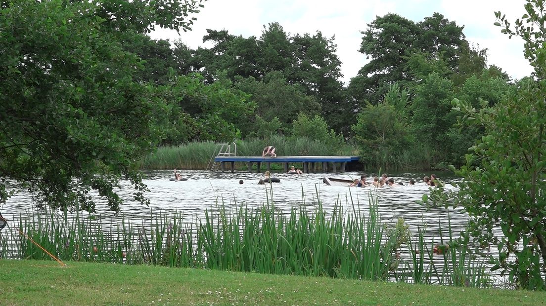 De plas wordt nog volop gebruikt