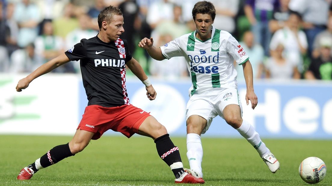 Sepp De Roover in actie voor FC Groningen.