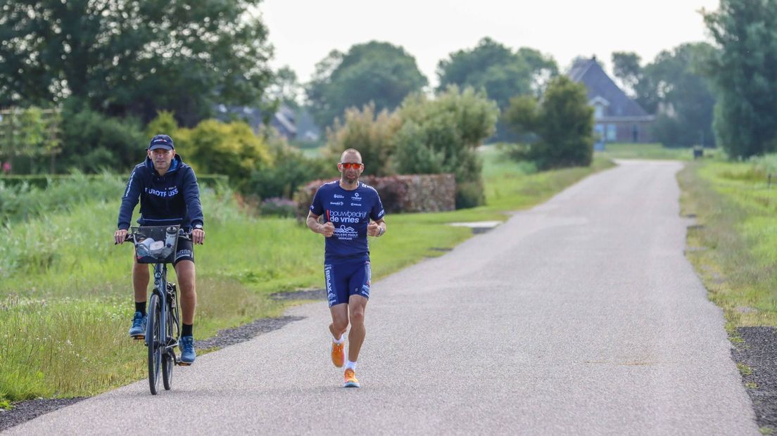 Van der Pal oan it draven, it lêste ûnderdiel fan de triatlon