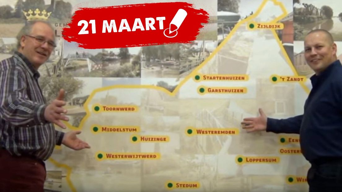 De gemeente Loppersum staat centraal.