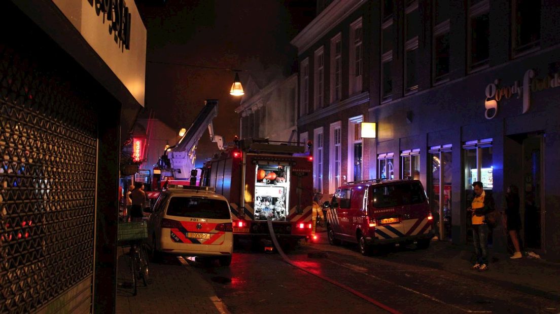 Brand in monumentaal pand in Zwolle