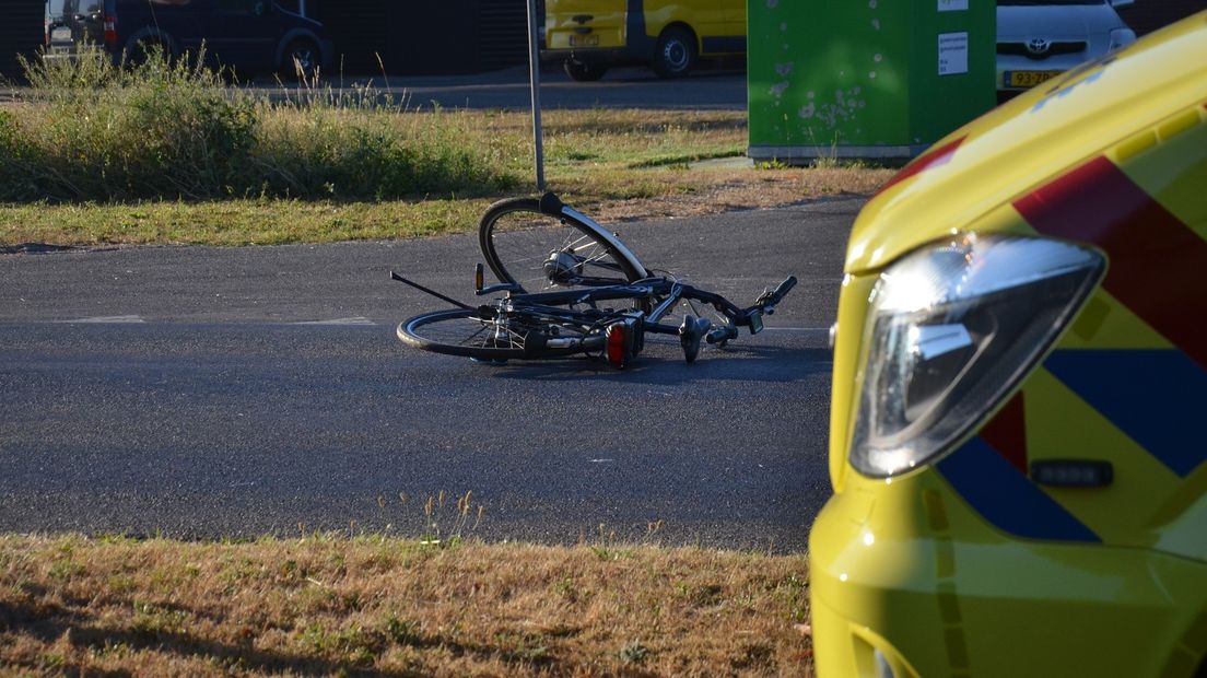 De fietser raakte gewond