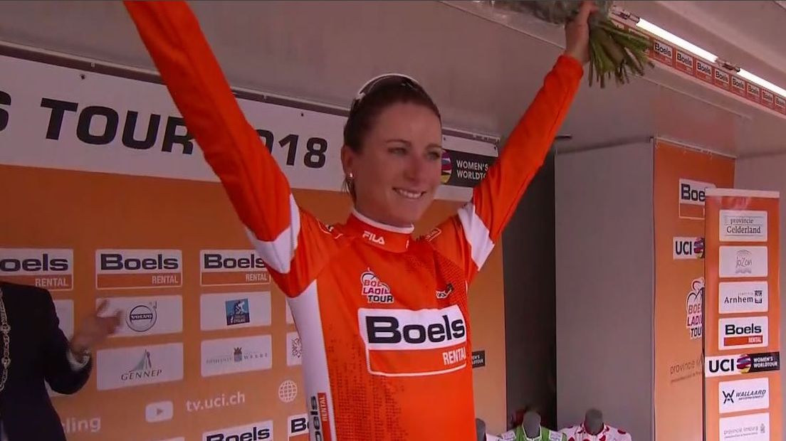 Annemiek van Vleuten was enorm verrast door haar superieure overwinning in de proloog van de Holland Ladies Tour.