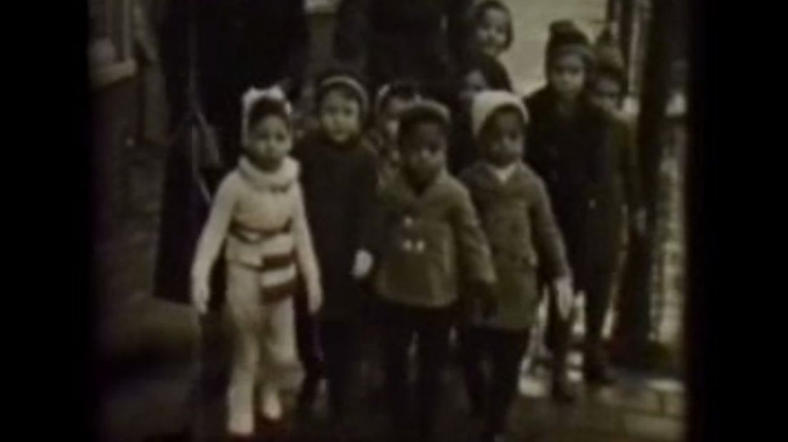 De kinderen van het Weeshuis in Leiden in 1941