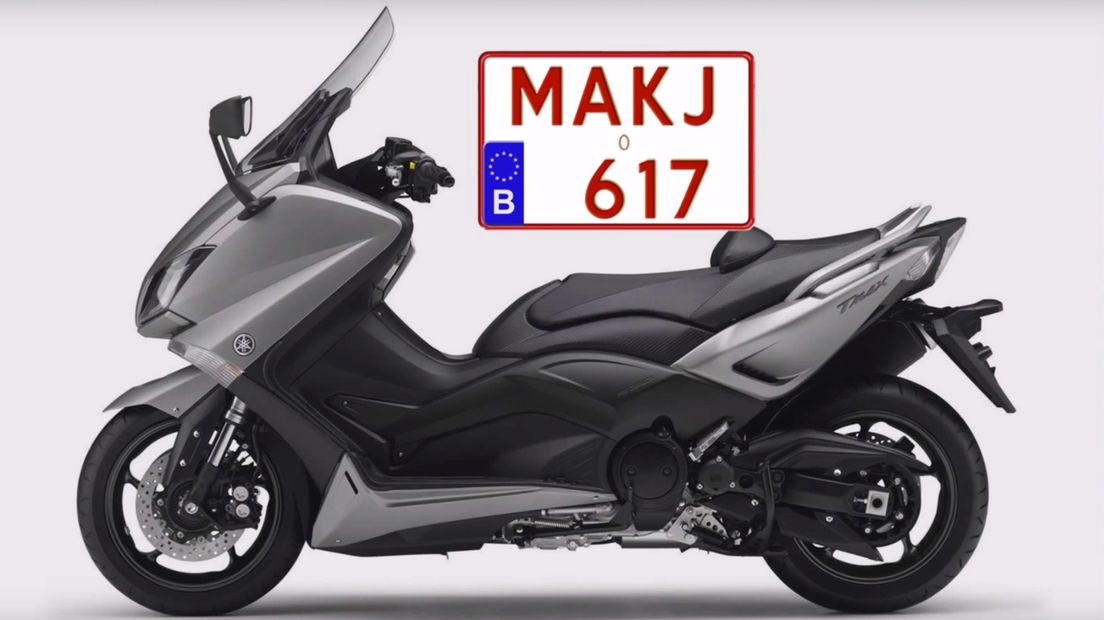 Deze scooter werd gebruikt bij gewelddadige straatroof in Hulst