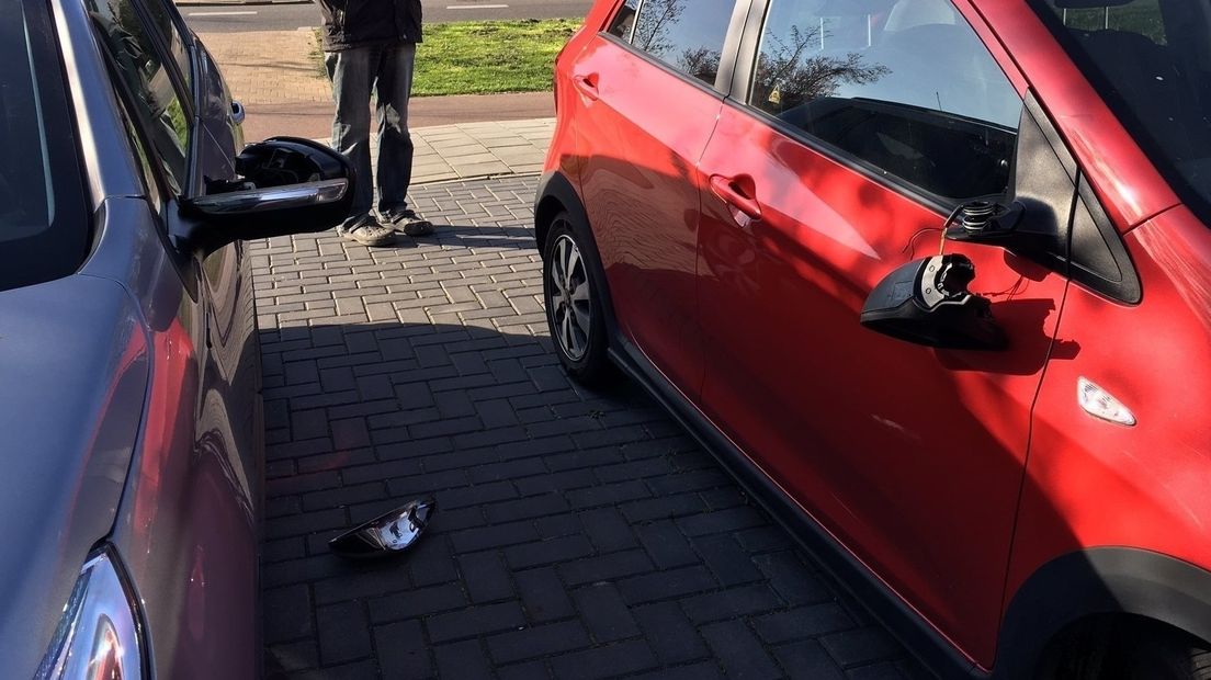 Fietser laat spoor van vernieling achter in Souburg