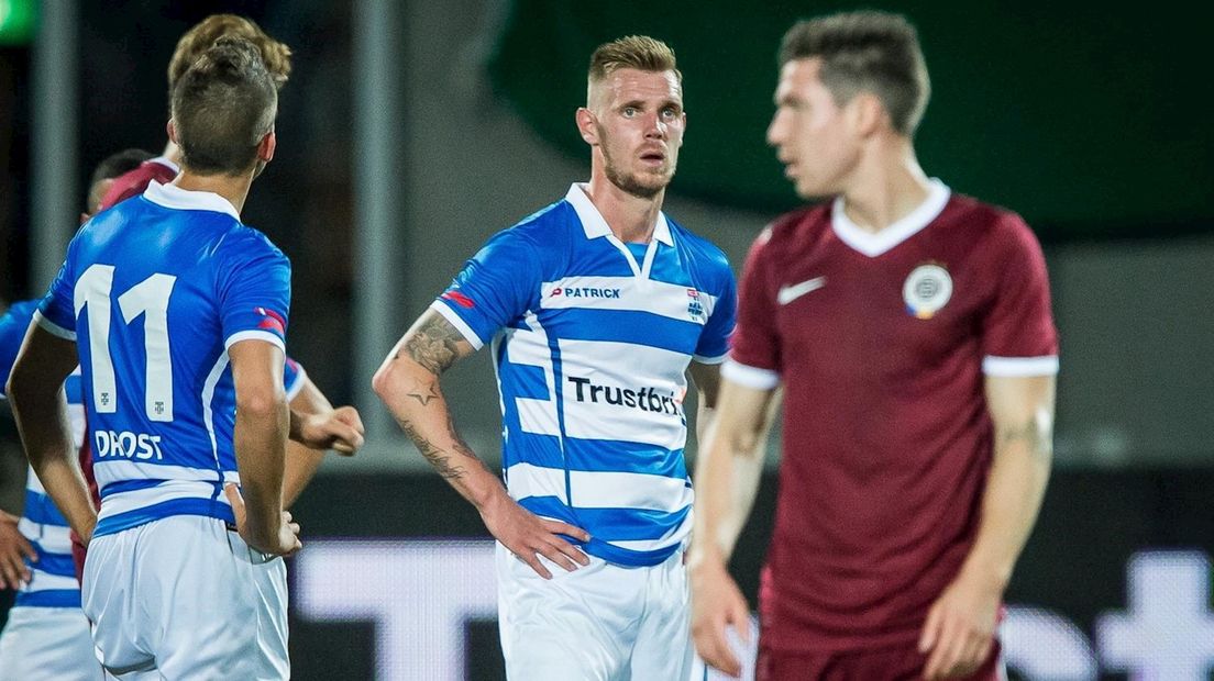 Maikel van der Werff baalt na het laatste fluitsignaal