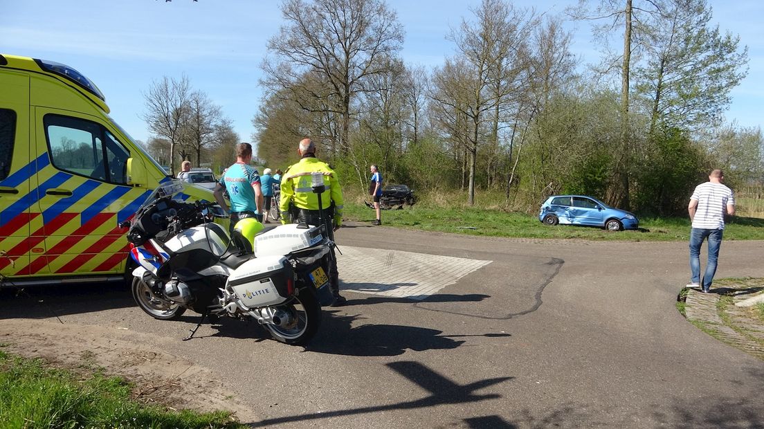 Ongeval op kruising in Rouveen