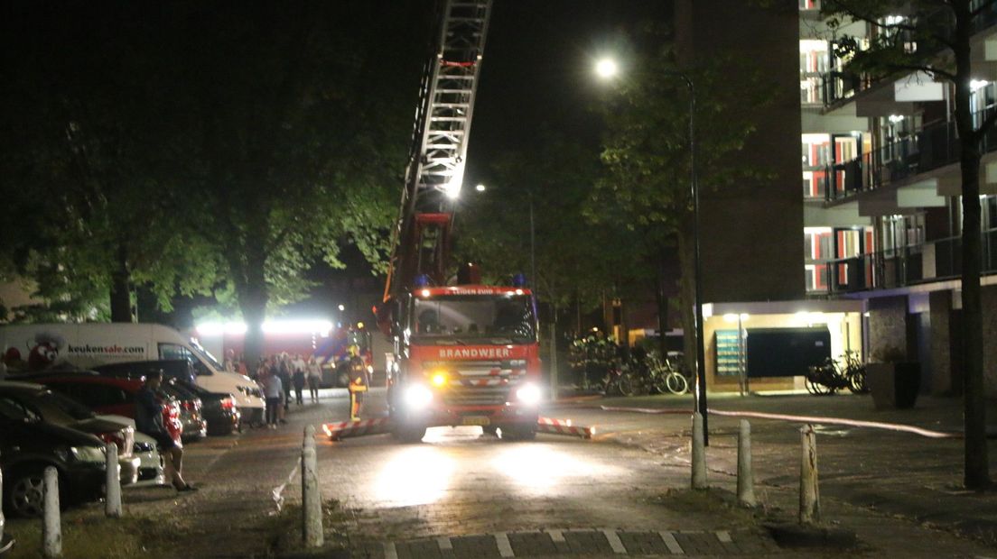 Brand aan de Topaaslaan in Leiden