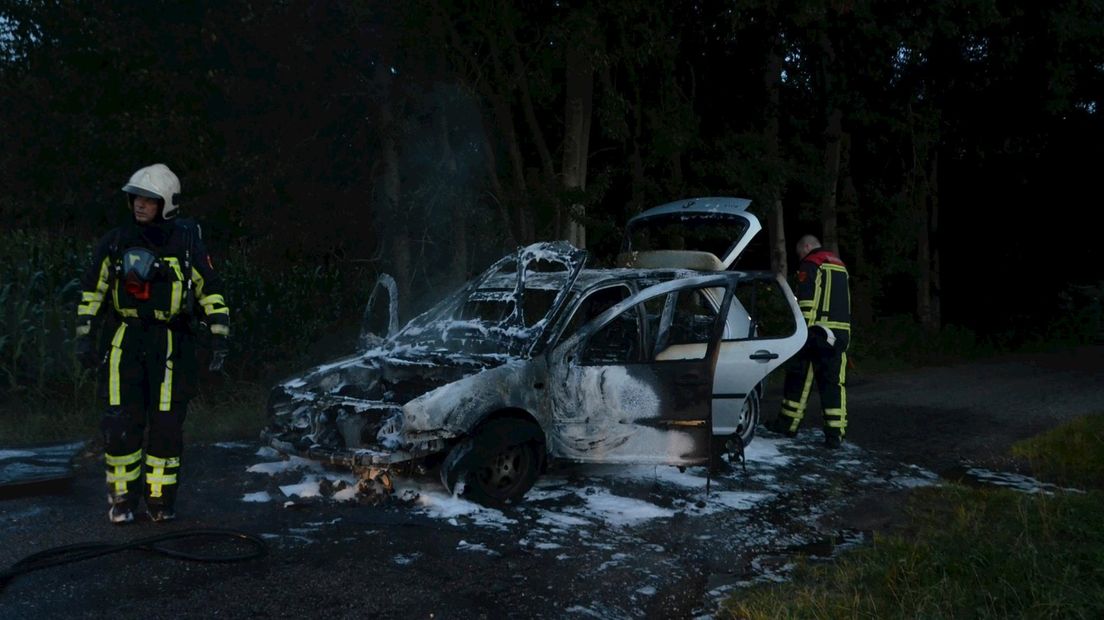 Autobrand aan de Telgendijk