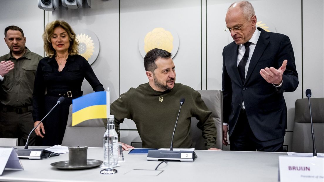 De Oekraïense president hield een toespraak voor de Nederlandse politici