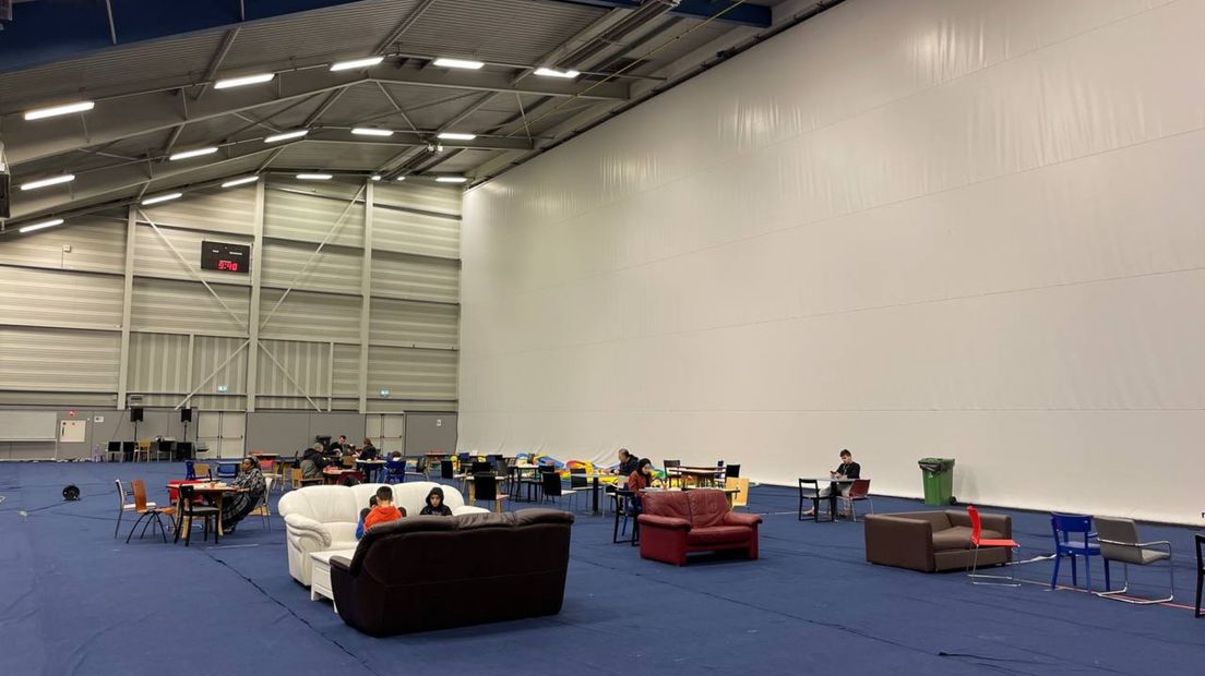 De eet- en recreatieruimte in de Topsporthal