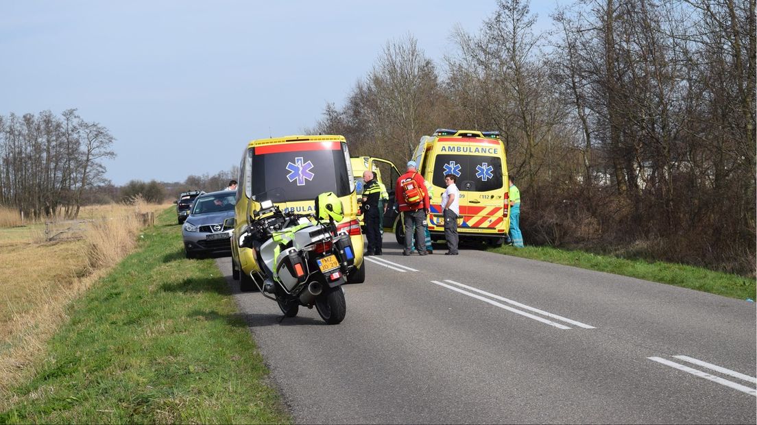 Plek van het ongeluk in Wanneperveen