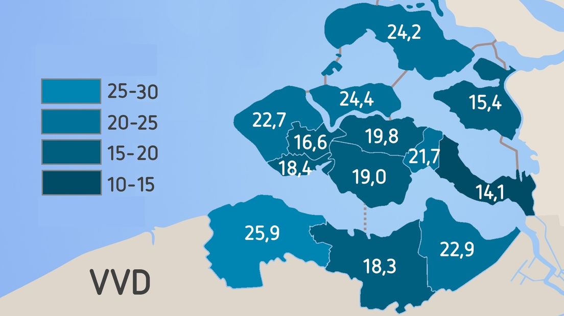 Uitslag VVD in Zeeland