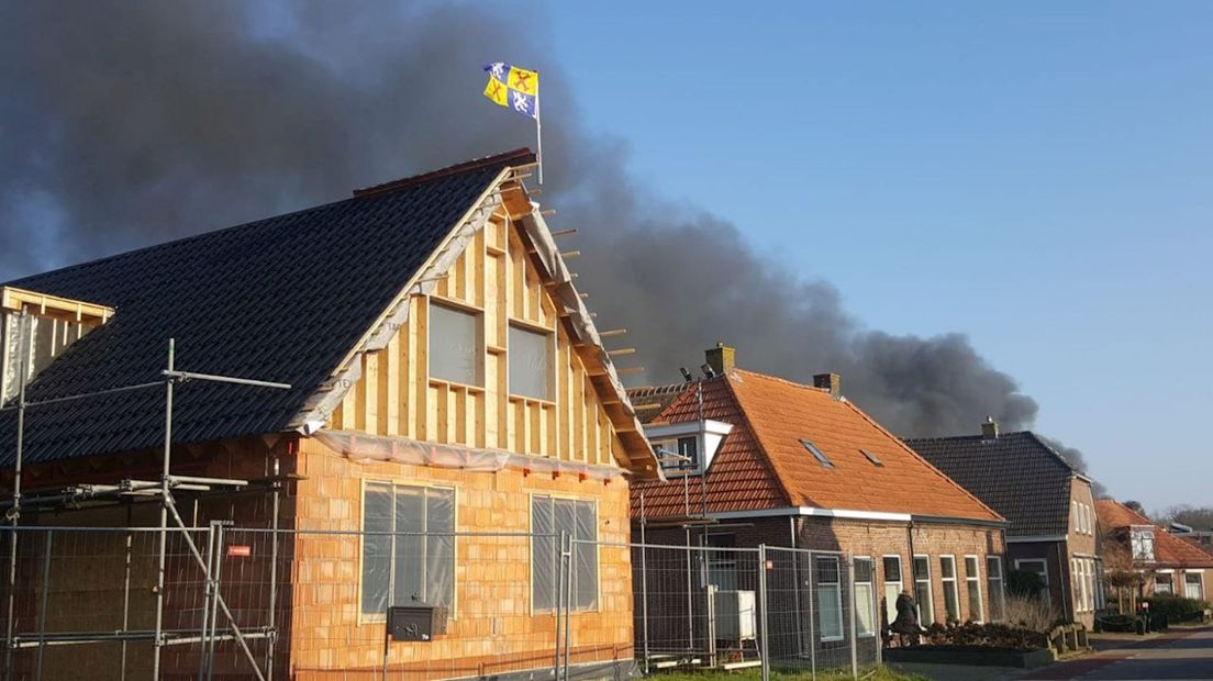 Grote brand in Steenwijkerwold