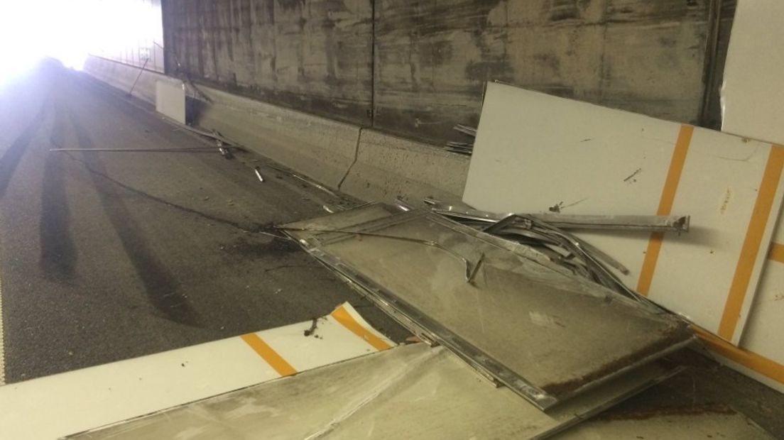 Vlaketunnel weer open na ongeluk vrachtwagen