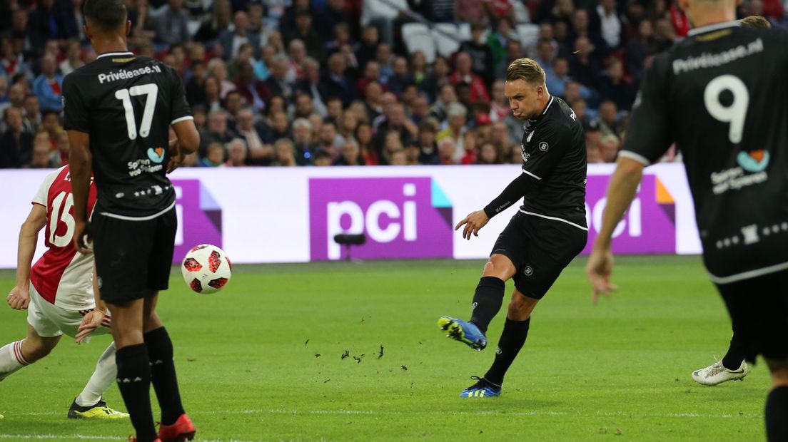 Wouter Marinus in actie tegen Ajax vorige week (Rechten: Gerrit Rijkens)