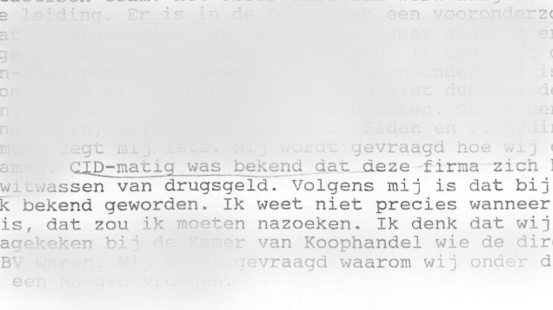 Klein fragment uit het politieonderzoek naar de heroïne-connectie
