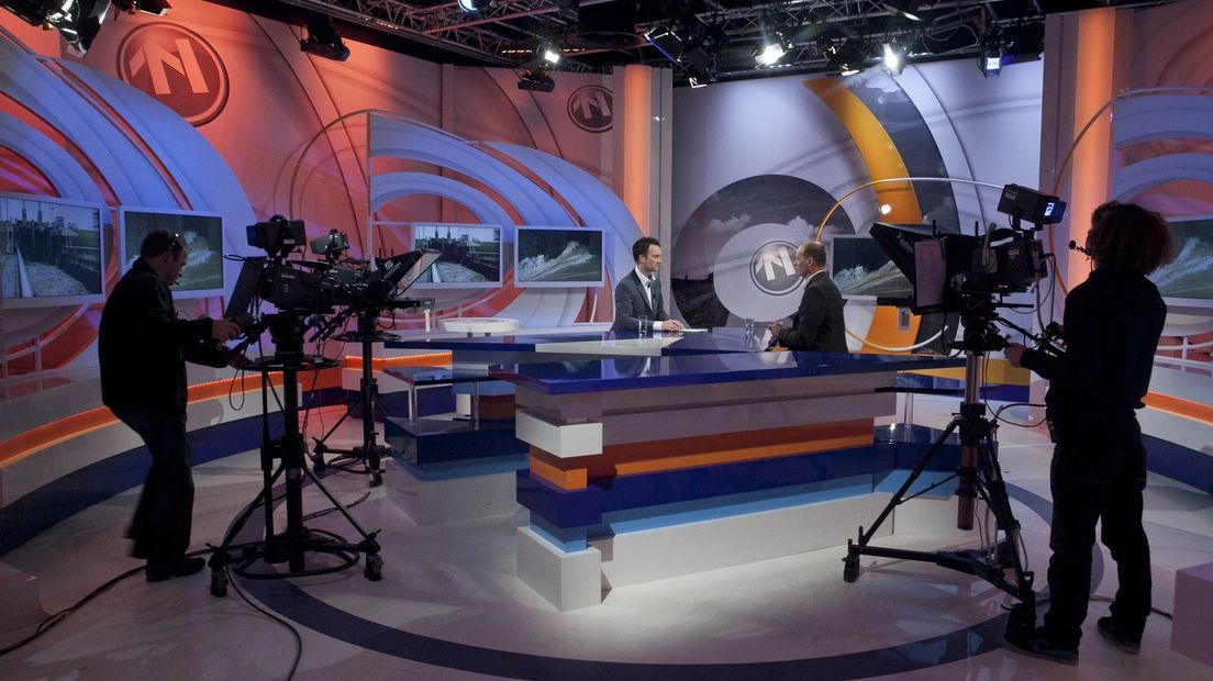 De studio van TV Noord