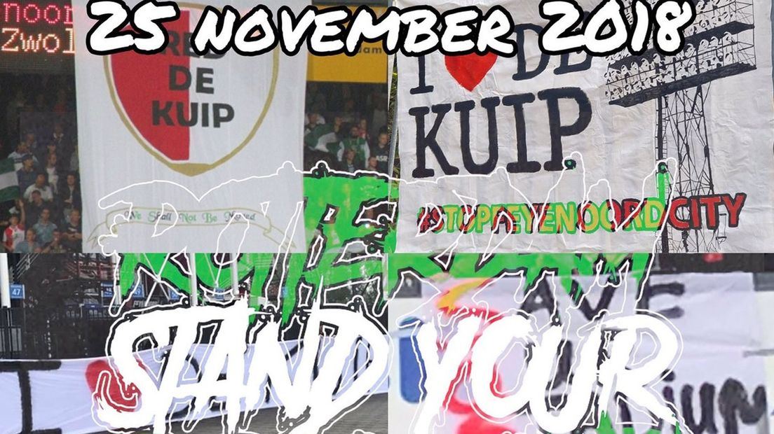 Boze Feyenoord-fans gaan protesteren tegen 'de nieuwe Kuip'