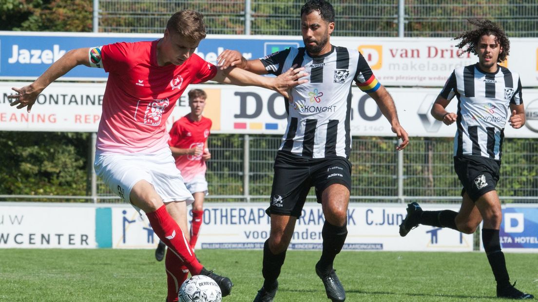 voetbal Zwaluwen GOES Daniel Wissel Stefano Goncalves