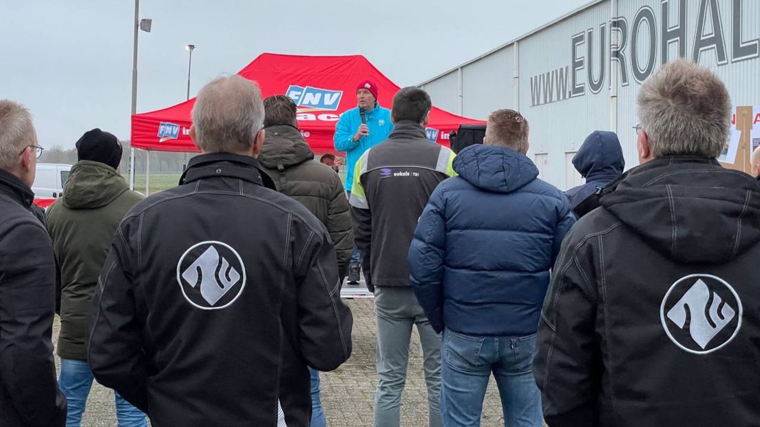 De aftrap van de stakingsactie in Zuidbroek