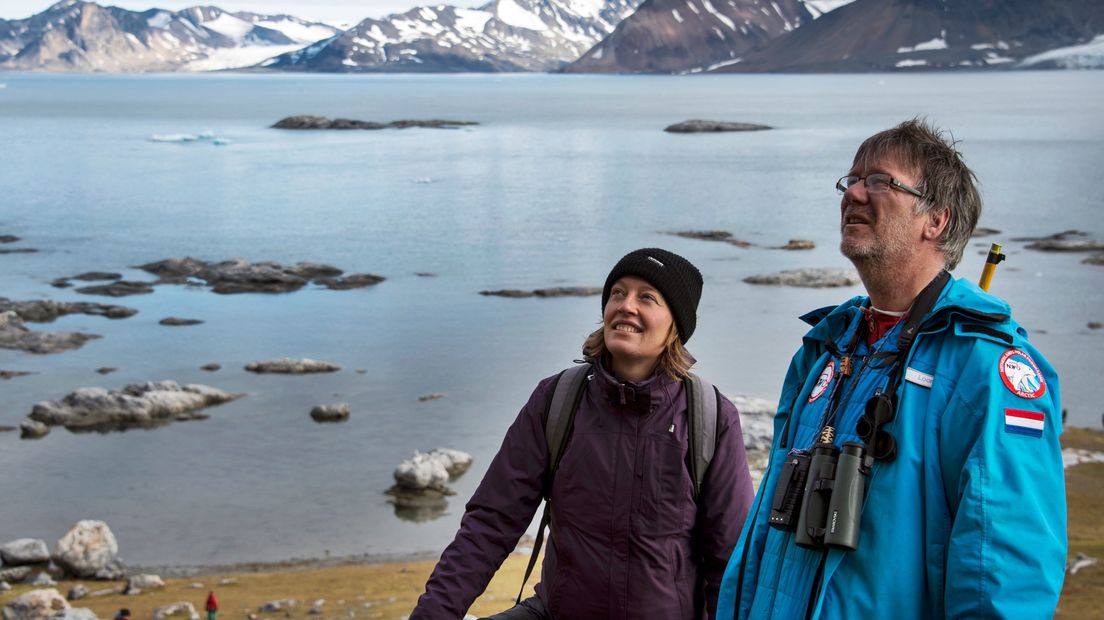 Maarten Loonen op Spitsbergen