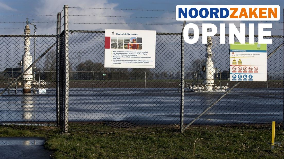 Een gaswinningslocatie van de NAM in Zeerijp
