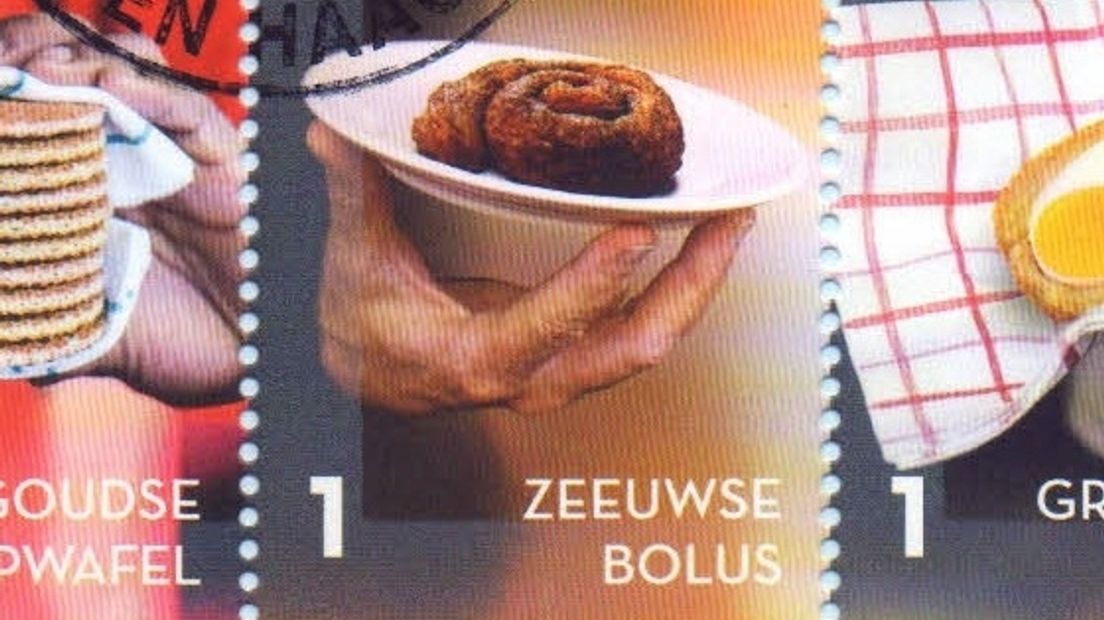 Likken aan een postzegel van de Zeeuwse bolus