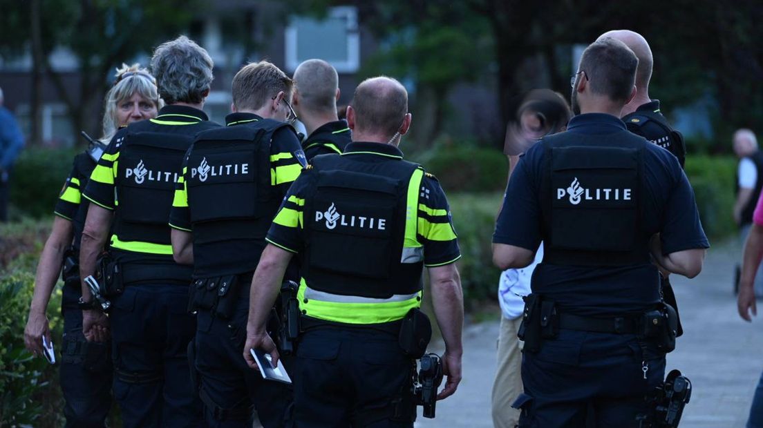 Er is volop politie aan de Goudlaan in Stad