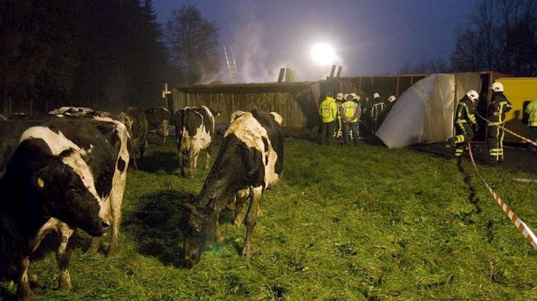 A35 afgesloten door ongeluk
