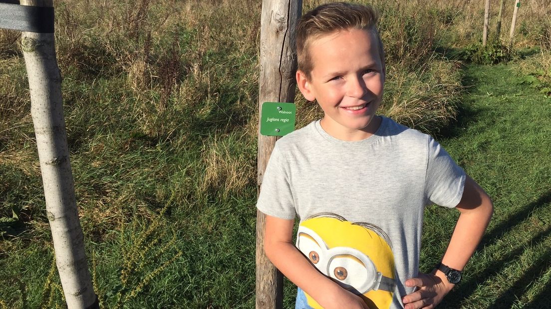 Joshua laat de boomgaard zijn gang gaan