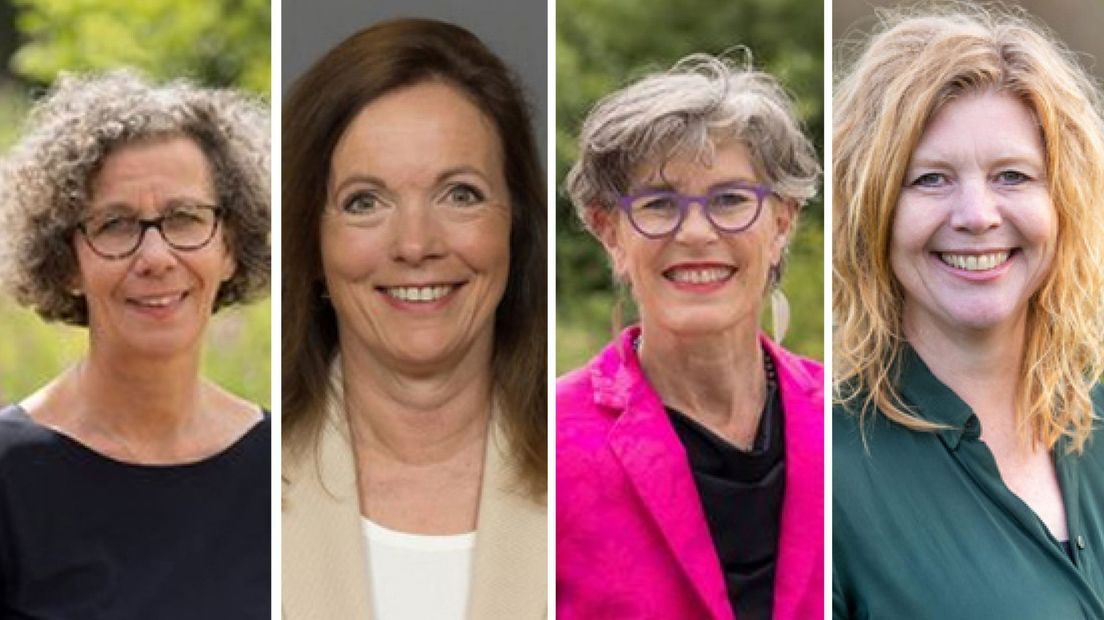 V.l.n.r.: Marlies Volten, Reny Wietsma, Heleen Hooij, Elsbeth Koek
