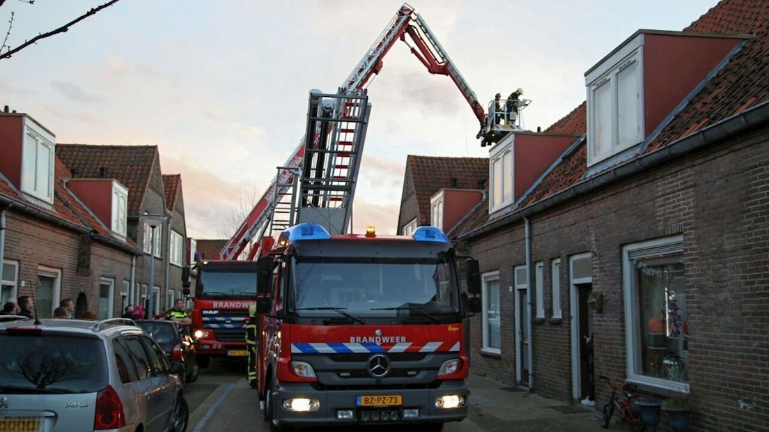 De brandweer rukte uit voor brand in Almelo