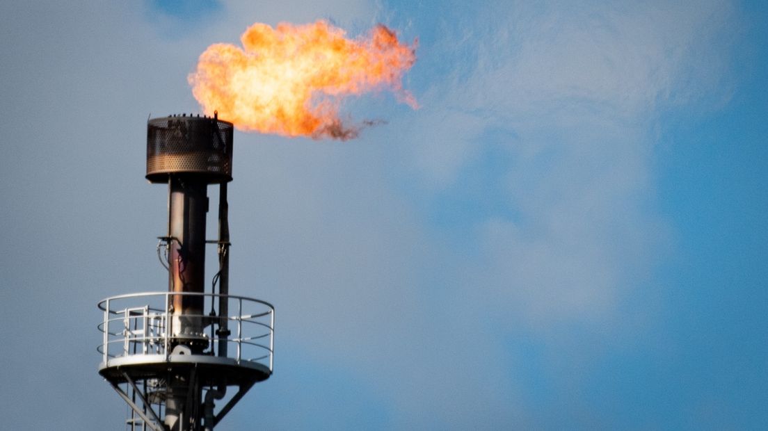 Het affakkelen van gas