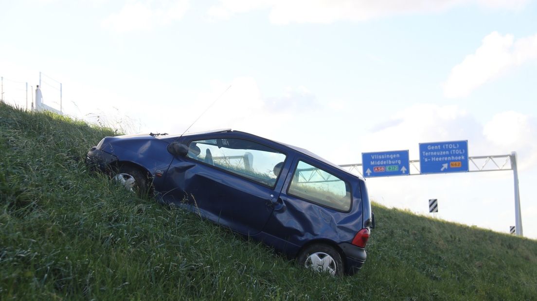 Ongeluk op A58 bij Heinkenszand