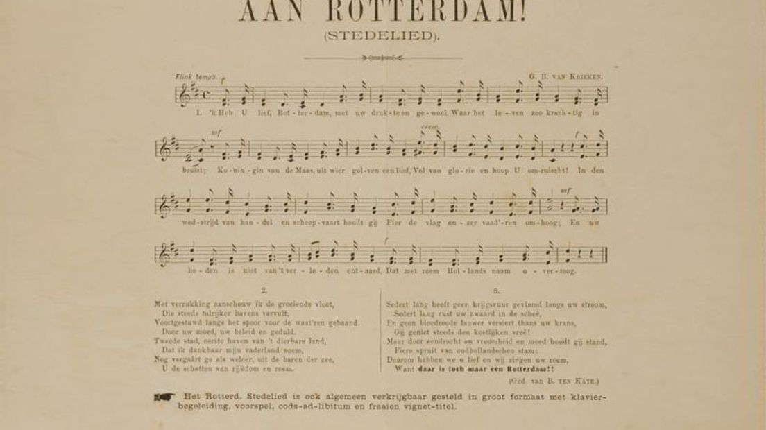 Het volkslied van Rotterdam Rijnmond