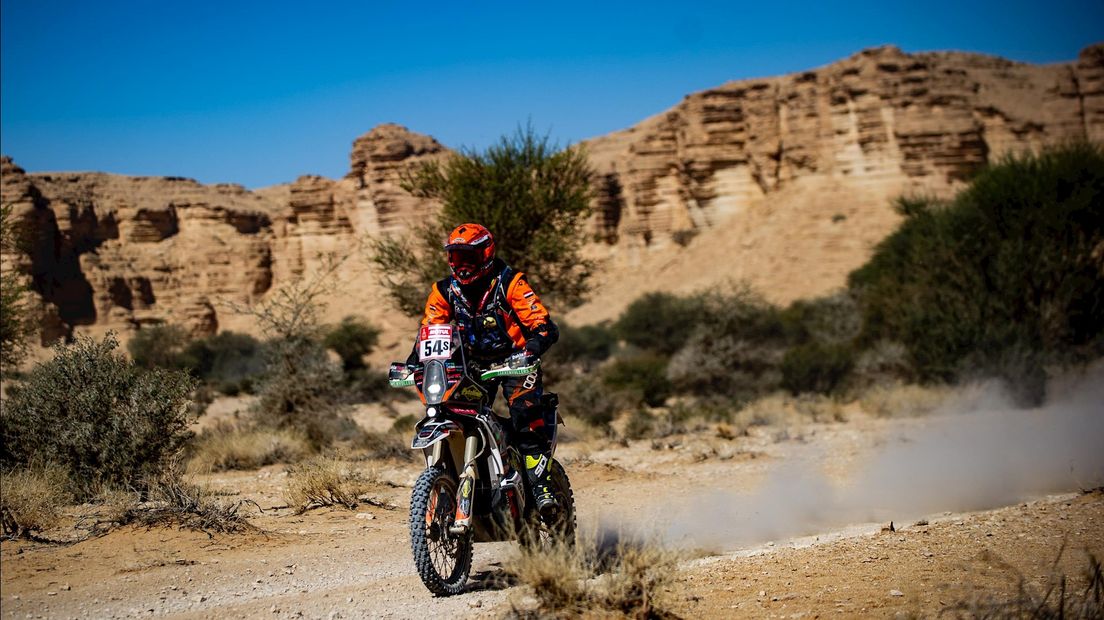 Mirjam Pol in actie tijdens Dakar