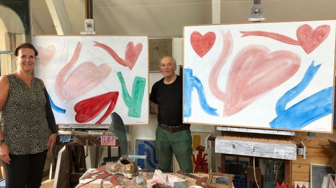 Bianca Berkhout, Klaas Gubbels en de twee kunstwerken