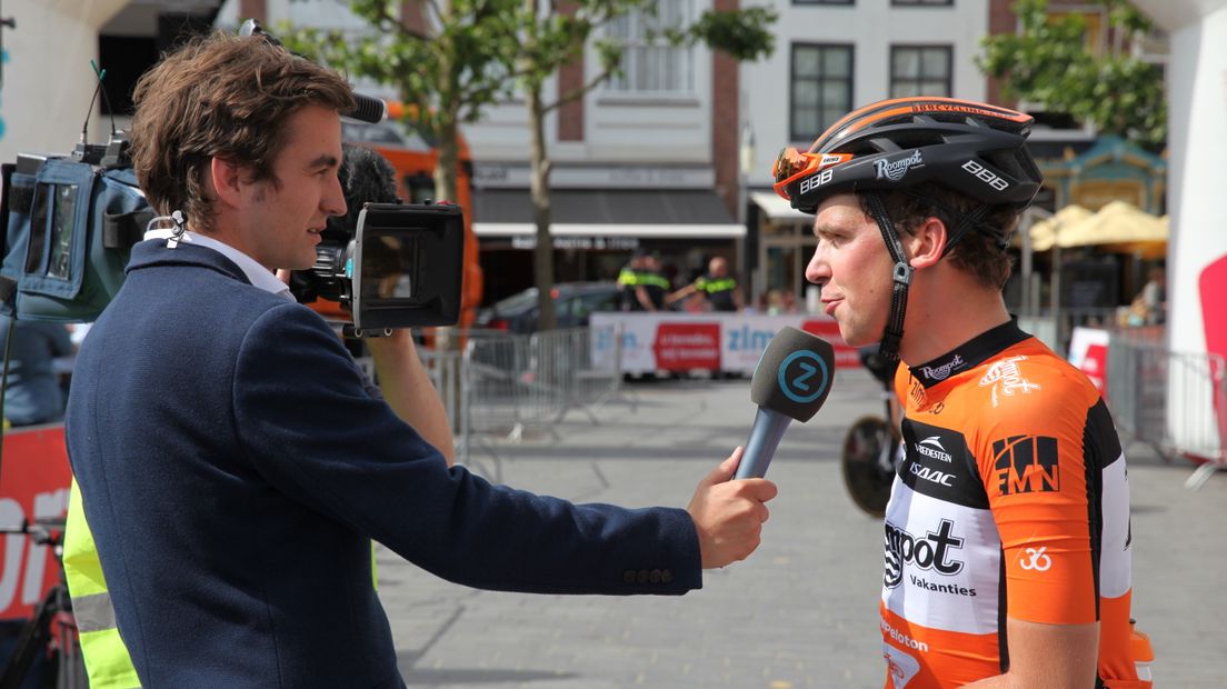 Verslaggever Daniel Godingho Veiga bij Ster ZLM Toer