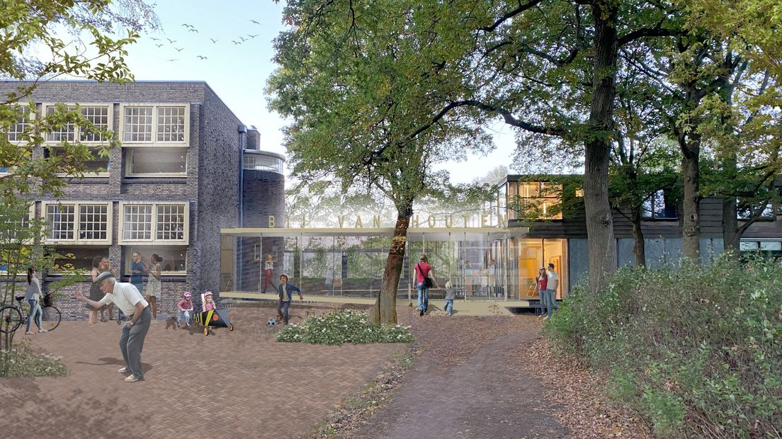 Een impressie van de plannen met het wijkcentrum