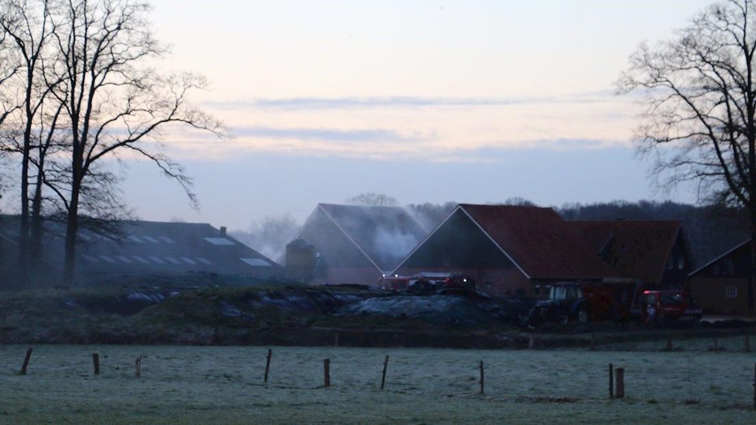 Brand op boerderij in Beuningen