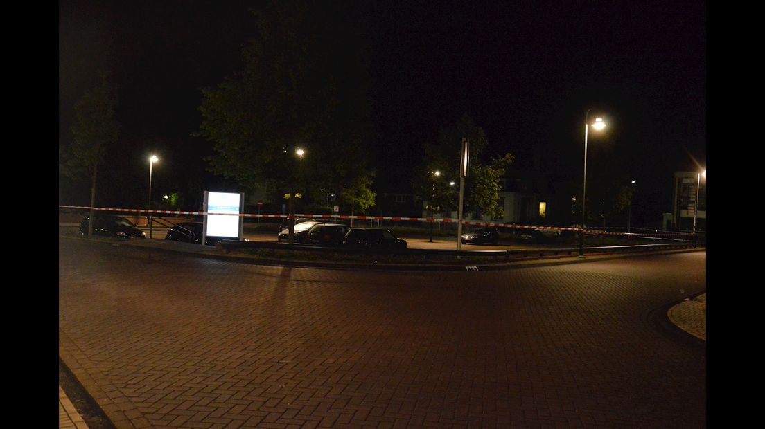 Parkeerplaats waar beschieting zou zijn geweest is afgezet