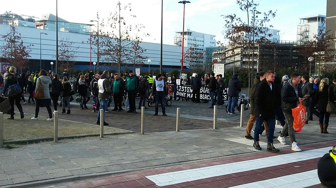 De demonstratie afgelopen zaterdag bij de Jaarbeurs.