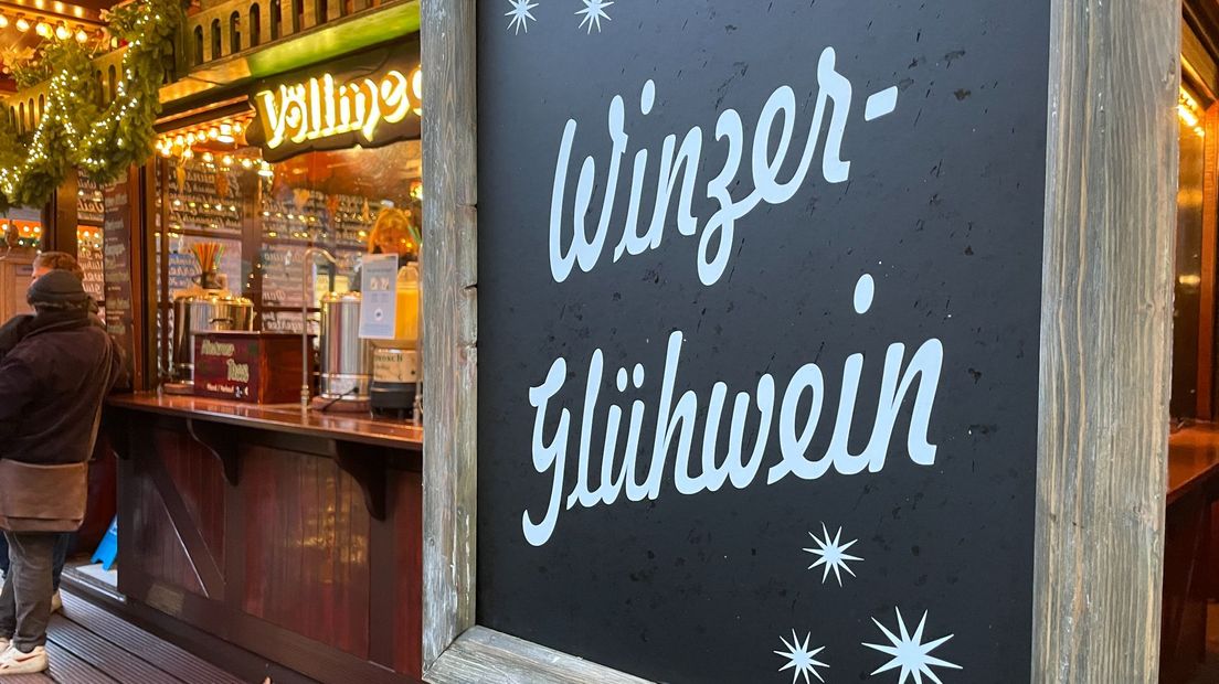 Glühwein op de kerstmarkt in Münster