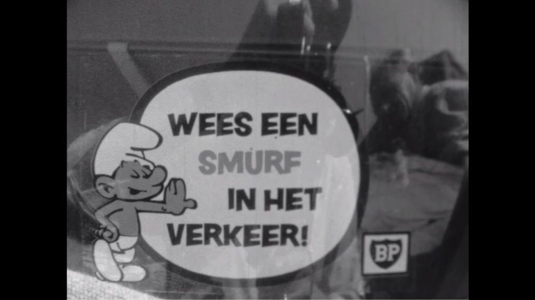 Smurf in actie voor verkeersveiligheid