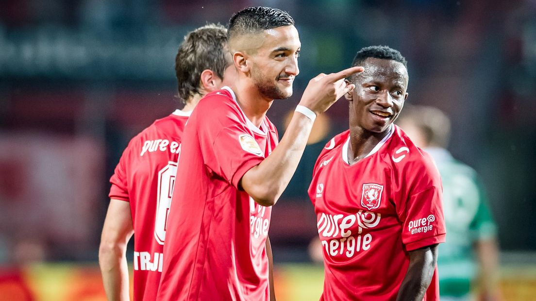 Ziyech en Yeboah scoorden voor Twente