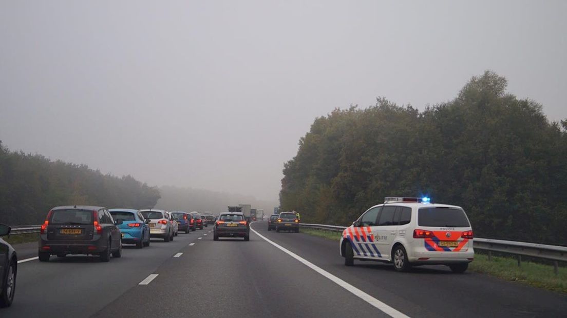 Ongeluk op A1 bij Deventer
