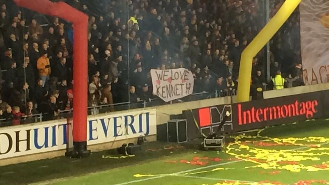 Het spandoek voor Vermeer